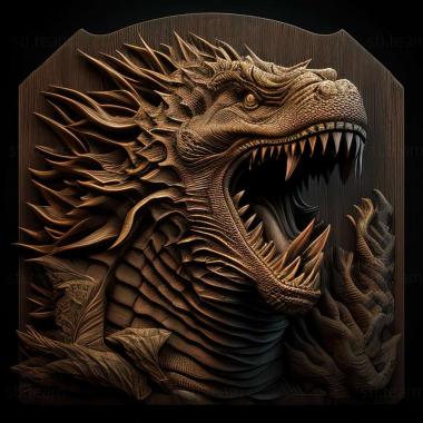 3D model godzilla (STL)